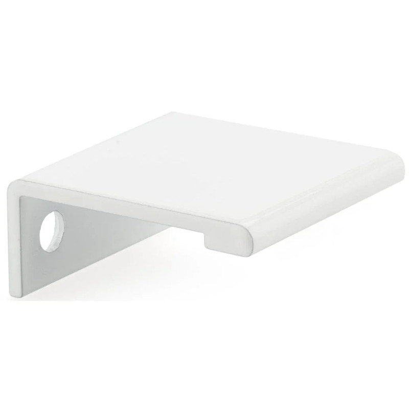 Contemporary Edge Pull, 1" Center-to-Center, White